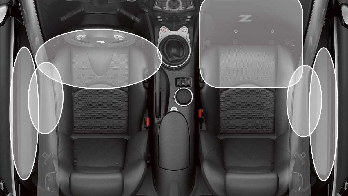 Bolsas de aire del Nissan 370Z Coupe