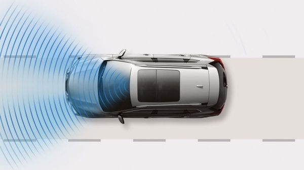 Seguridad del Nissan Rogue 2017 con monitor de visión frontal