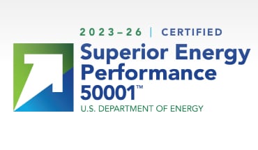 Nissan's Superior Energy Performance 50001 certificate.