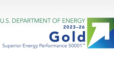 Smyrna plant awarded Gold for Superior Energy Performance 5001 by DOE.