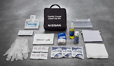 Kit de limpieza para viajes en familia de la Nissan Frontier 2022.