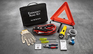 Kit de emergencia en carretera para la Nissan Frontier 2023.