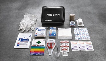 Kit de primeros auxilios para la Nissan Frontier 2023.
