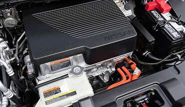 Vista de la batería del Nissan LEAF 2022