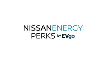 Logotipo de ventajas de energía de EVgo® del Nissan LEAF 2022