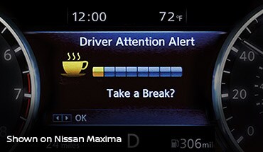 Pantalla de la Alerta inteligente del estado del conductor del Nissan LEAF 2022