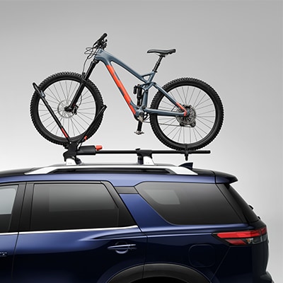 Accesorios de la empresa afiliada para el Nissan Murano 2024: Soporte vertical para bicicletas FrontLoader de Yakima®