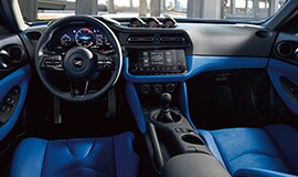 Interior en color Blue del Nissan Z 2023.