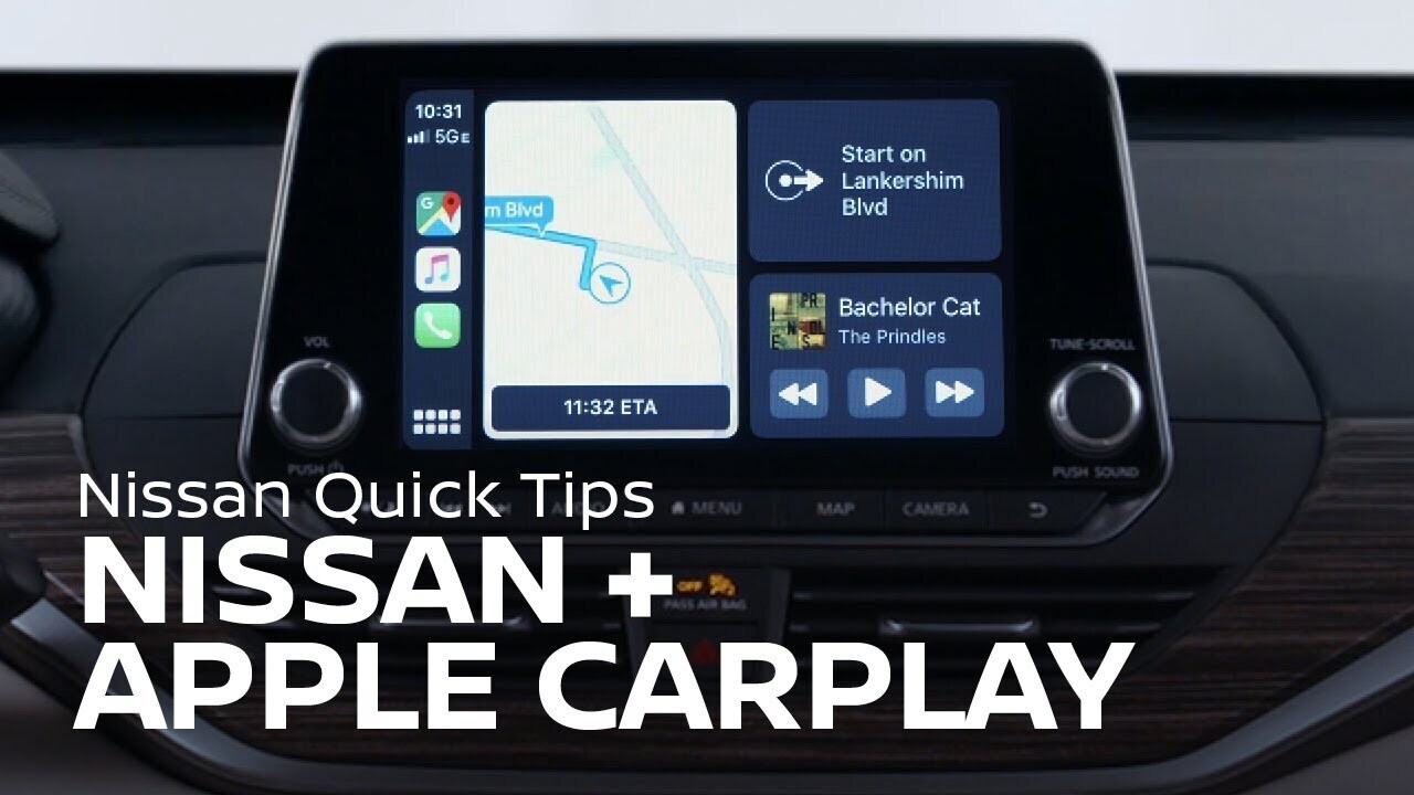 Video de apple carplay del Nissan Rogue 2022.