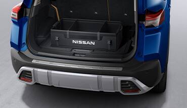 Organizador portátil para la carga del Nissan Rogue 2023.