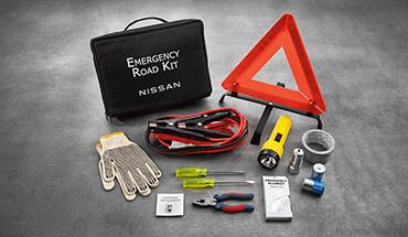Kit de emergencia en carretera del Nissan Rogue 2023.