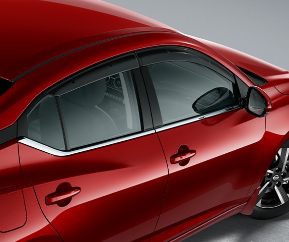 Deflectores para ventanas laterales del Nissan Sentra 2024.
